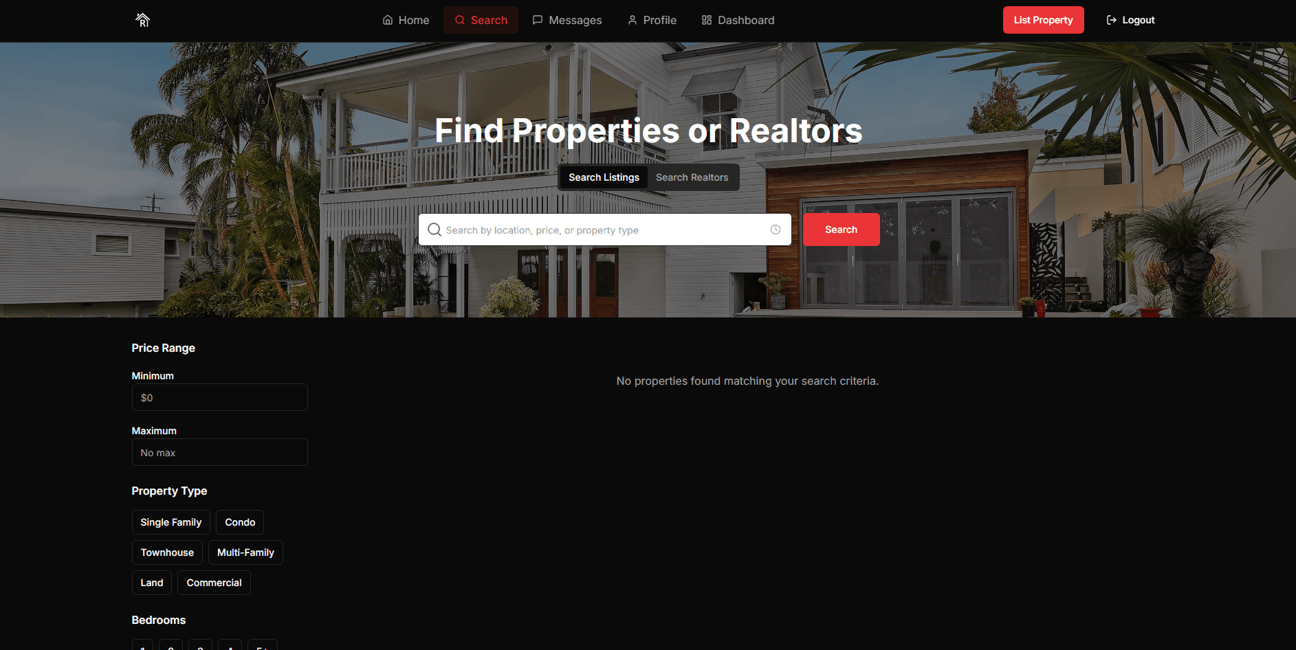 Ryzant Search Page Preview